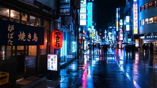 夜の東京ストリート