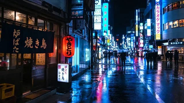 夜の東京ストリート