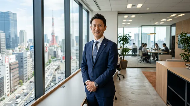 東京オフィスのビジネスパーソン