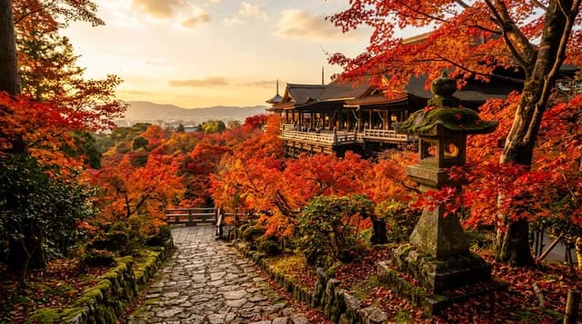 京都の紅葉と寺