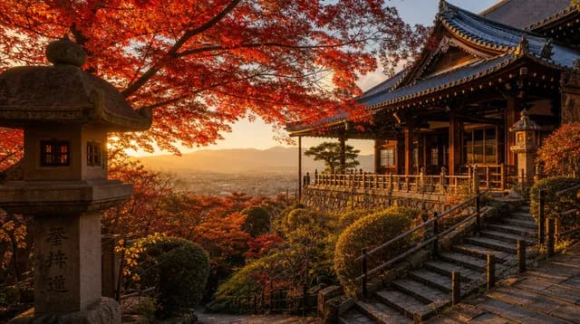 京都の紅葉と寺