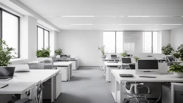 清潔感のある日本企業オフィス