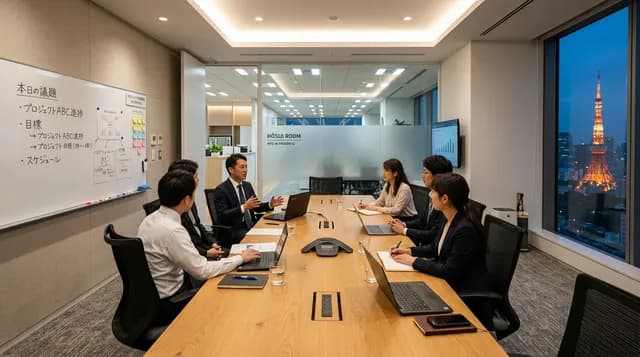 日本の会議室