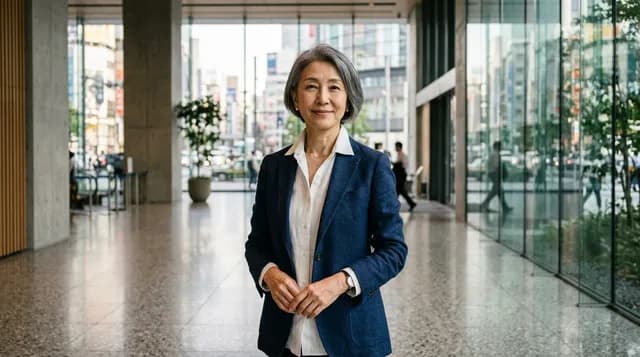 60代女性ビジネスパーソン（東京オフィス）