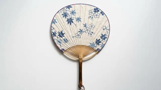 白背景のうちわ商品写真